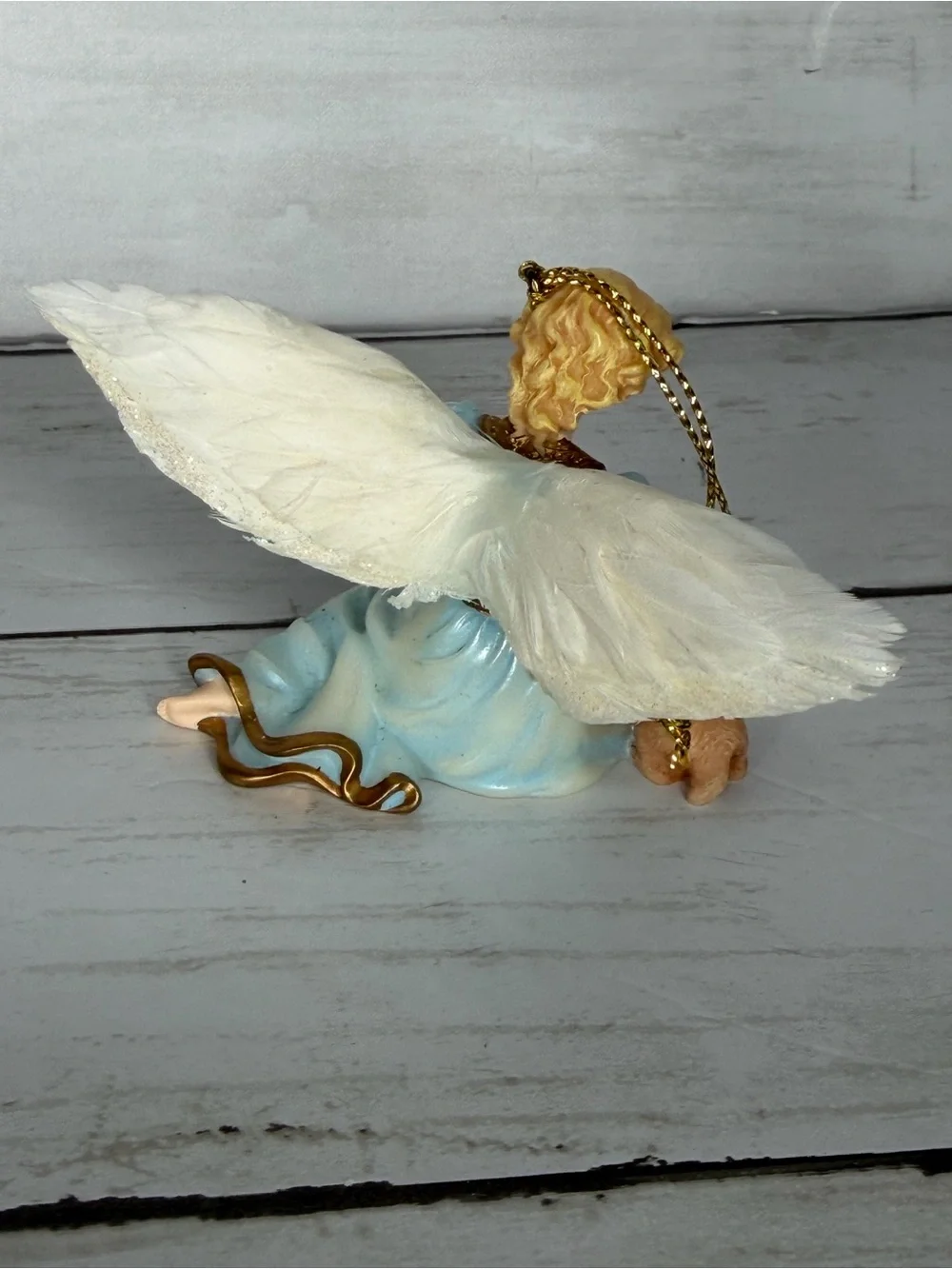 Bradford Editions Loving Friends Millennial Angel Ornament 2001 Deer Fawn